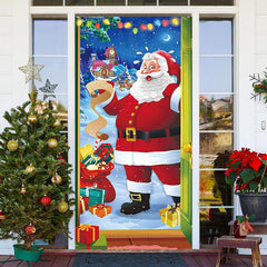 Aperturee - Santa Claus Gift List Snowfield Christmas Door Cover