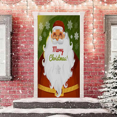 Aperturee - Santa Claus Snowflake Merry Christmas Door Cover