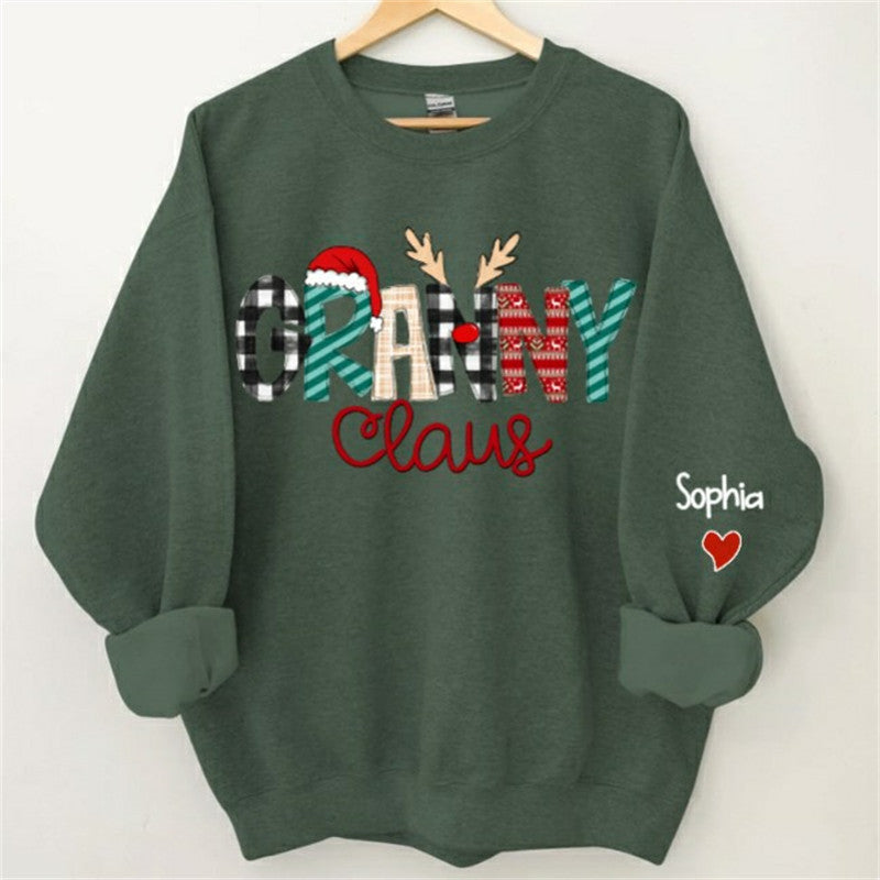 Aperturee - Santa Hats Elk Claus Custom Mom Christmas Sweatshirt