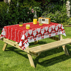 Aperturee - Santas Music Score Christmas Pattern Tablecloth