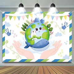 Aperturee - Save Planet Hands for Animal Earth Day Backdrop