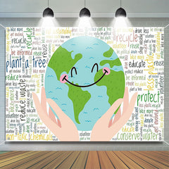 Aperturee - Save the Nature Happy Earth Day Green Theme Backdrop