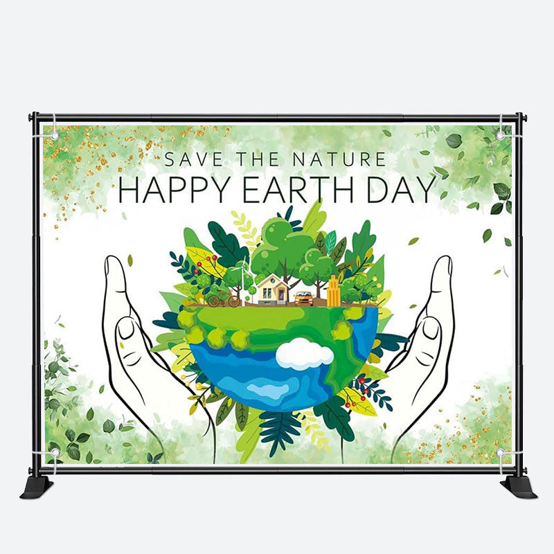 Aperturee - Save the Nature Protectio Earth Day Theme Backdrop