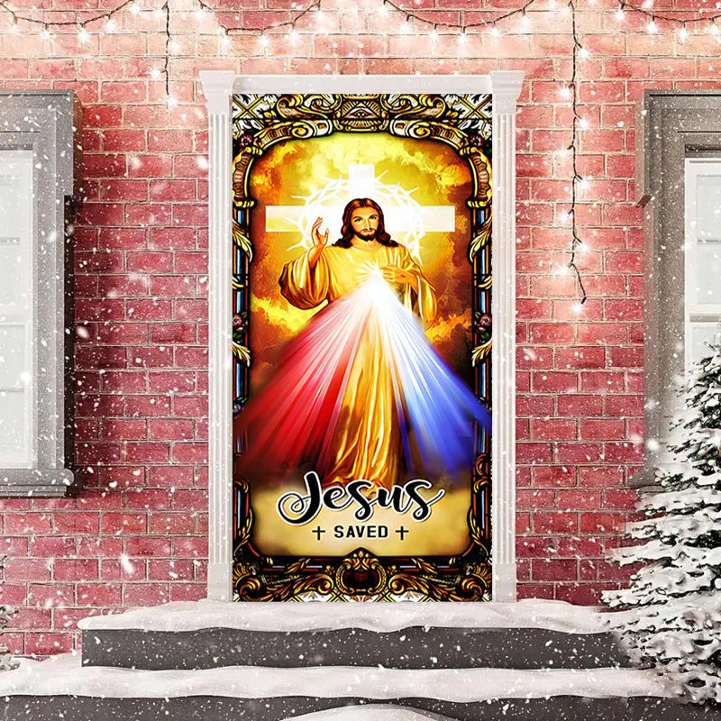 Aperturee - Saved Holy Light Christmas Door Cover Decoration