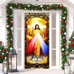 Aperturee - Saved Holy Light Christmas Door Cover Decoration