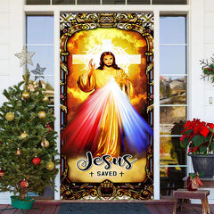 Aperturee - Saved Holy Light Christmas Door Cover Decoration