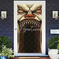 Aperturee - Scary Monster Fangs Halloween Birthday Door Cover