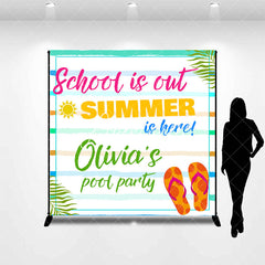 Aperturee - School Is Out Summer Is Here Custom Party Backdrop