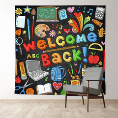 Aperturee - School Supplies Welcome Back To School Backdrop