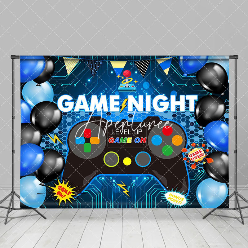 Aperturee - Scientific Gamepad Balloon Game Night Party Backdrop