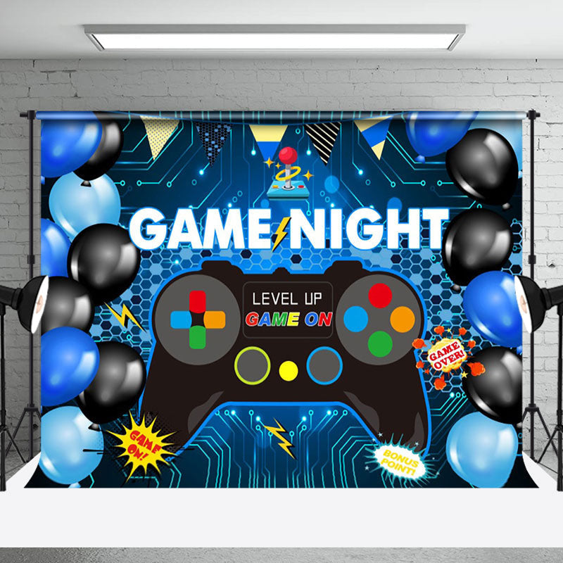 Aperturee - Scientific Gamepad Balloon Game Night Party Backdrop