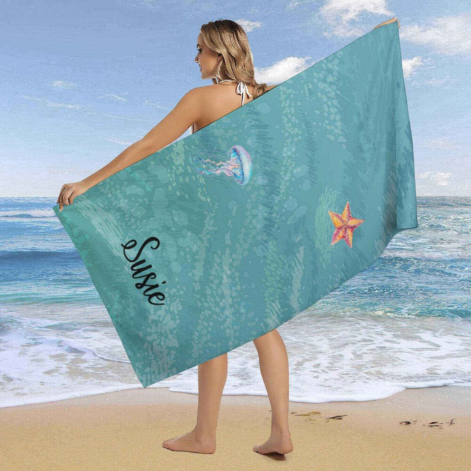 Aperturee - Sea Beach Theme Custom Towel For Holiday Gift