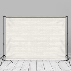 Aperturee - Seamless Flemish Bond White Brick Portrait Backdrop