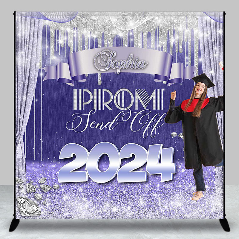 Aperturee - Send Off 2024 Purple Silver Custom Grad Backdrop