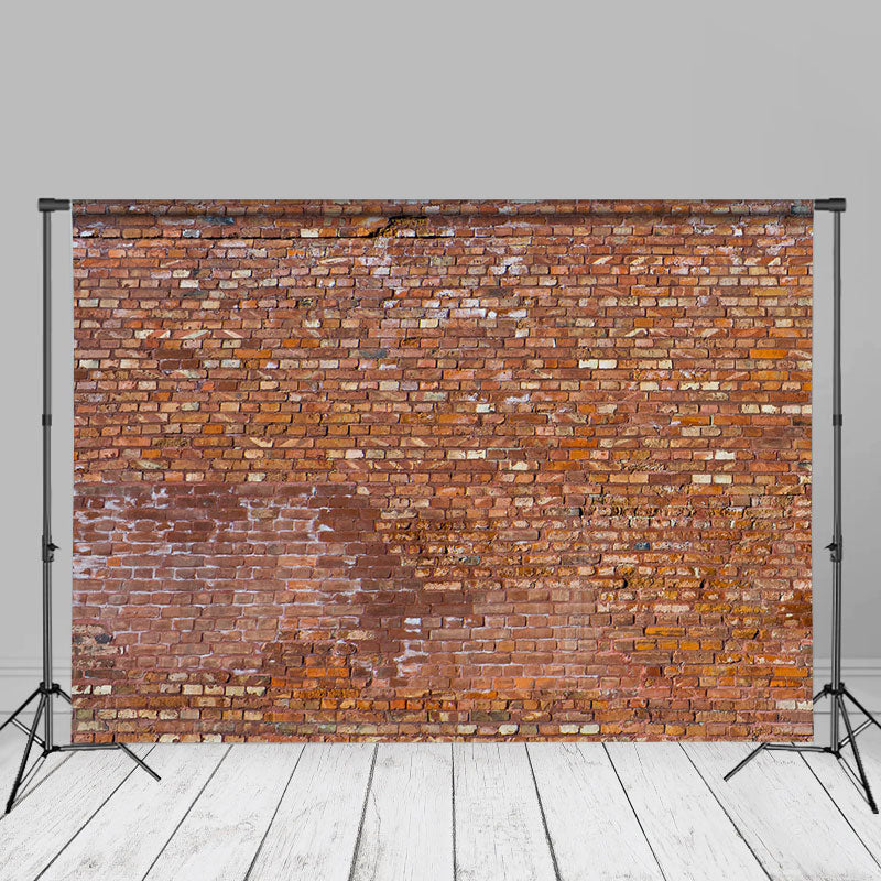 Shabby Brown Brick Wall Backdrop For Photography - Aperturee