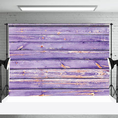 Aperturee - Shabby Purple Wooden Wall Photography Cloth Backdrop