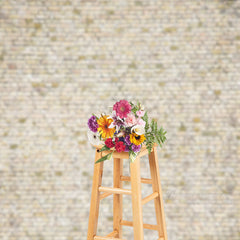 Aperturee - Shabby Tint Cracked Brick Wall Photo Booth Backdrop