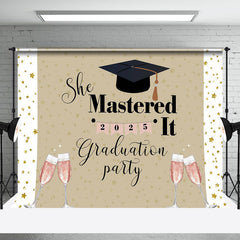 Aperturee - She Mastered It Grad Party 2025 Photo Backdrop