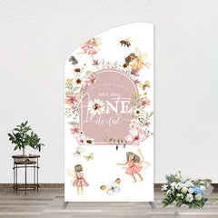 Aperturee - She Onederful Fairy Floral Arch Birthday Backdrop