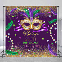 Aperturee - Shining Jewelries Mask Custom 20th Birthday Backdrop