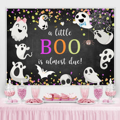 Aperturee Lovely Ghosts Halloween Themed Baby Shower Backdrop