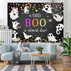 Aperturee Lovely Ghosts Halloween Themed Baby Shower Backdrop