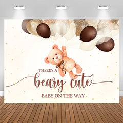 Aperturee - Theres A Beary Cute Baby on the Way Shower Backdrop