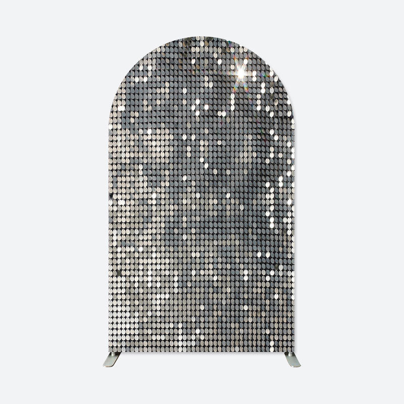 Aperturee - Silver Dance Party Double Sided Chiara Arch Backdrop