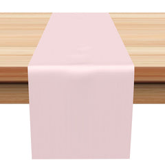 Aperturee - Simple Elegant Pink Solid Dining Room Table Runner