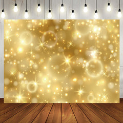 Aperturee - Simple Golden Sparkle Bokeh Happy Birthday Backdrop