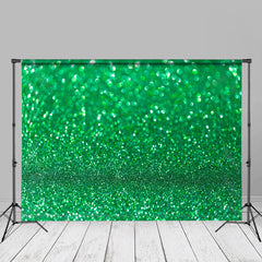 Aperturee - Simple Green Glitter Diy Spring Photography Backdrop