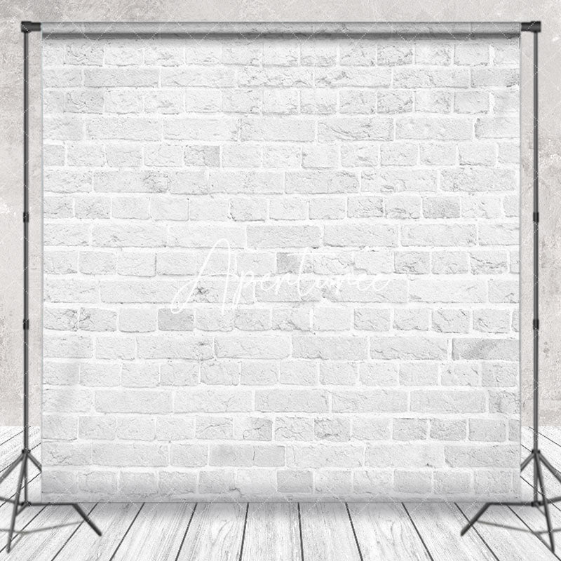 Aperturee - Simple Grey Brick Wall Indoor Photography Backdrop