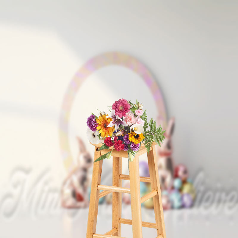 Aperturee - Simple Laser Light Trinkets Photo Easter Backdrop