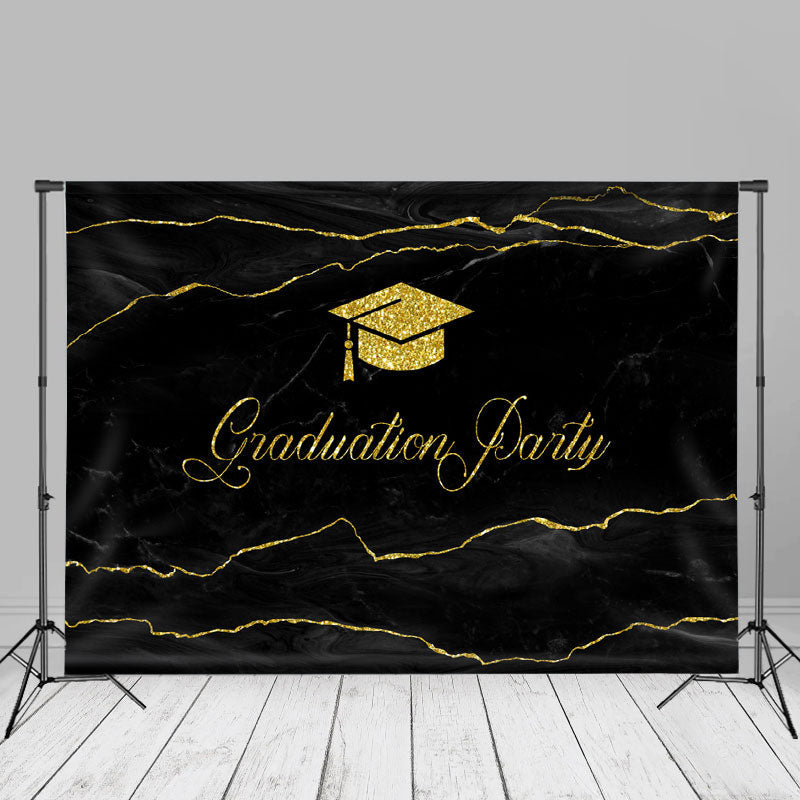 Aperturee - Simple Lines Party Grad Cap Backdrop For Photo