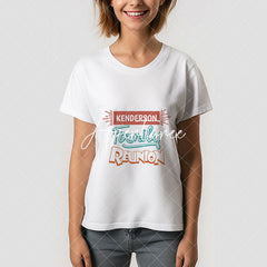 Aperturee - Simple Name Family Reunion Custom Tee Shirt