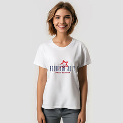 Aperturee - Simple Red White Blue Family Reunion T-Shirt