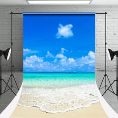 Aperturee - Simple Wave Beach Summer Holiday Photo Sweep Backdrop