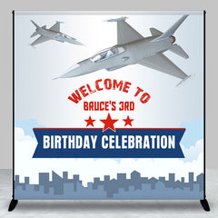 Aperturee - Sky Airplane Clouds Custom 3rd Birthday Backdrop