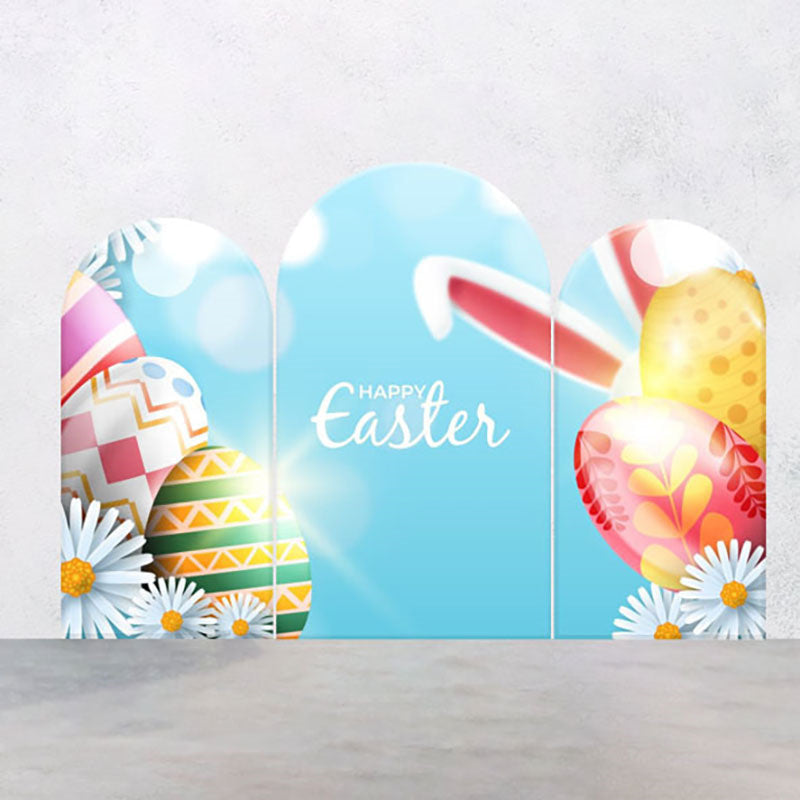 Aperturee - Sky Eggs Bunny Ear Bokeh Easter Arch Backdrop Kit