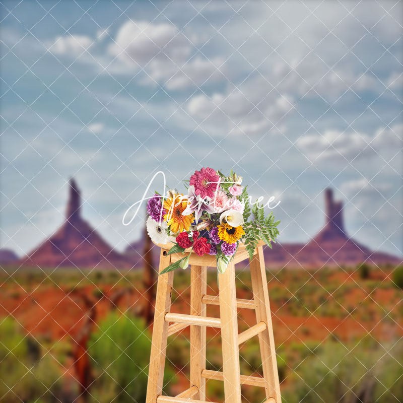 Aperturee - Sky Plant Desert Mountains Natural Scenery Backdrop