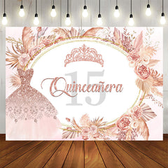 Aperturee - Slight Baby Sweet Pink Diamond 15Th Birthday Backdrop