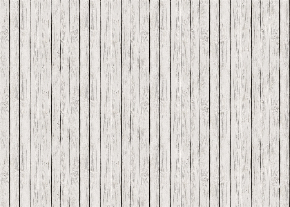 Aperturee - Slightly White Wood Grain Vertical Photo Floor Mat