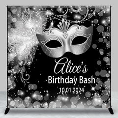 Aperturee - Sliver Mask Bokeh Dots Custom Birthday Backdrop