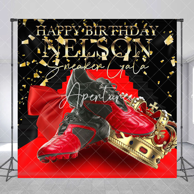 Aperturee - Sneaker Gala Red Carpet Custom Birthday Backdrop