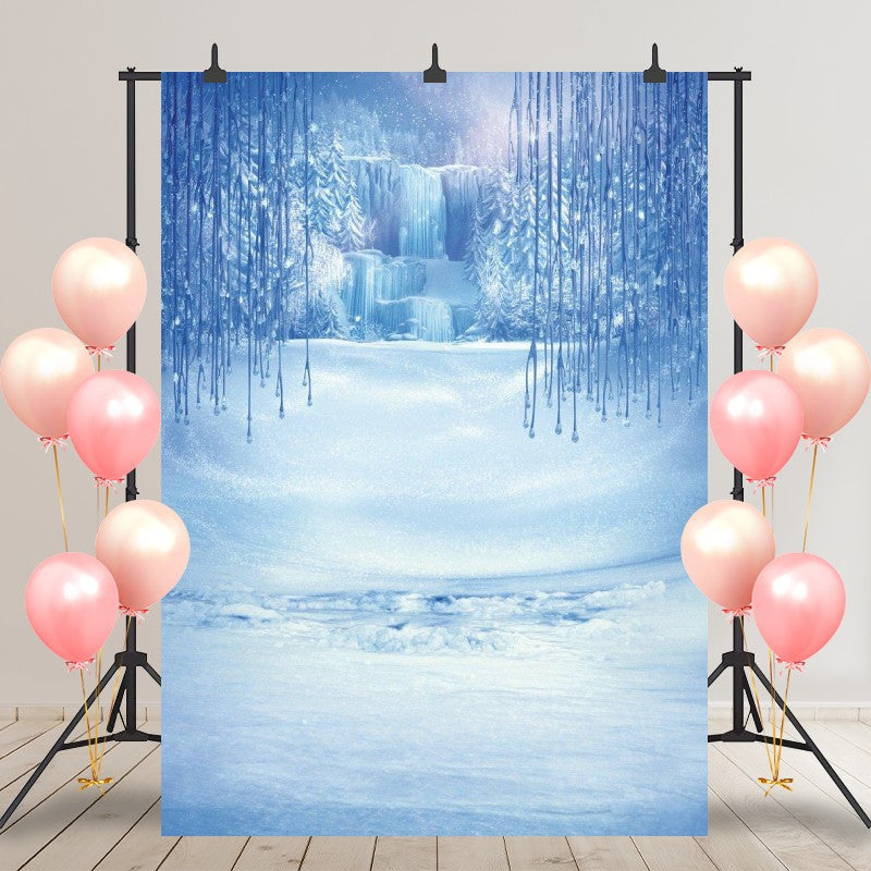 Aperturee - Snow Ice Crystal Pendant Glacier Party Backdrop