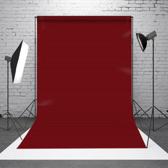 Aperturee - Solid Dark Red Portrait Photo Booth Backdrop For Studio