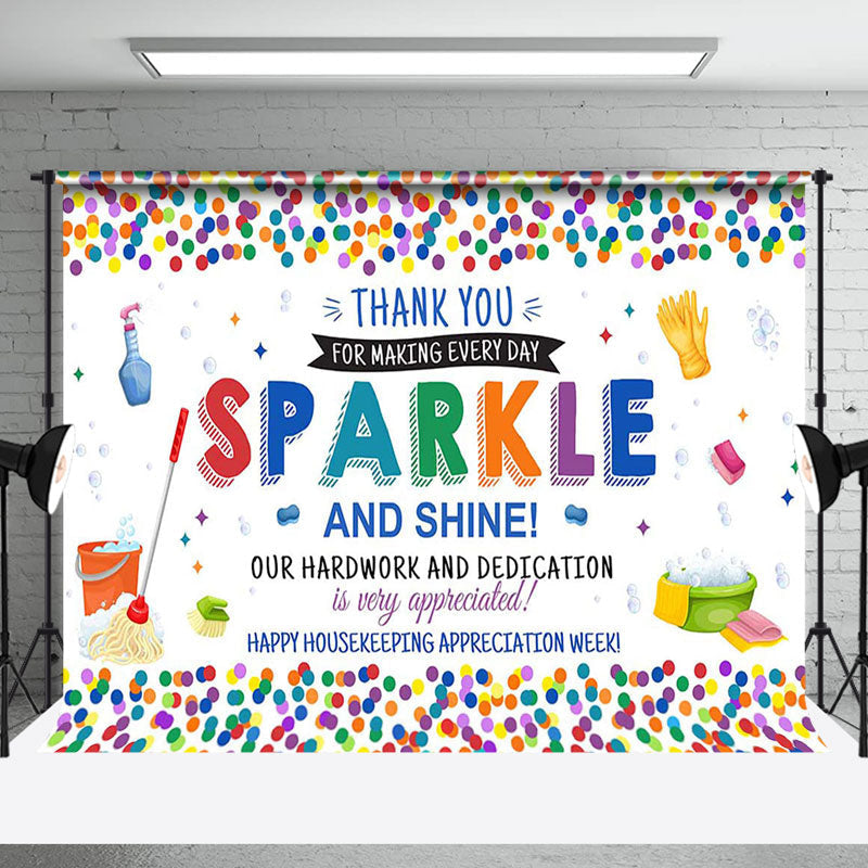 Aperturee - Sparke Shine Housekeeping Appreciation Week Backdrop