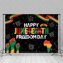 Aperturee - Sparkle Freedom Day Juneteenth Decorations Backdrop