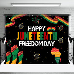 Aperturee - Sparkle Freedom Day Juneteenth Decorations Backdrop