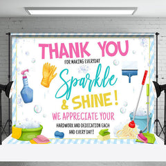 Aperturee - Sparkle Shine Housekeeping Appreciation Backdrop